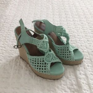 Never worn lucky brand espradrille wedges
